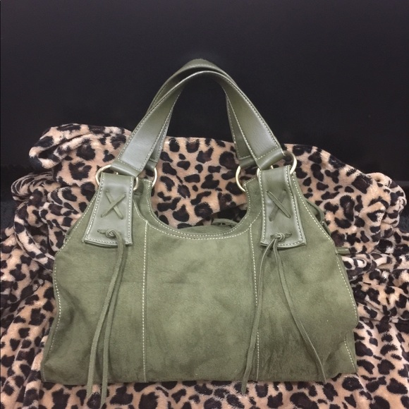 a.n.a Handbags - NWOT a.n.a Olive Green Suede Handbag